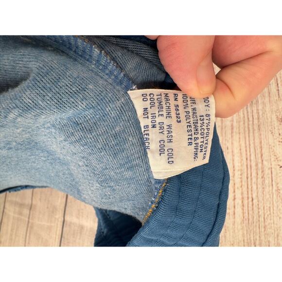 Vintage 80's Nike Track Sweatpants Men's Size‎ XL Blue/Gold Embroidered - Picture 13 of 13